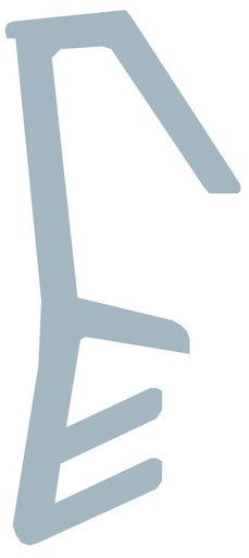 [JU10081] Mtos.junta goma A100K aislar blanca