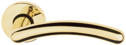 [MA16707RL01] Jgo. manivelas NORMA placa Ø 50 lisa+placa interna plástico dorado
