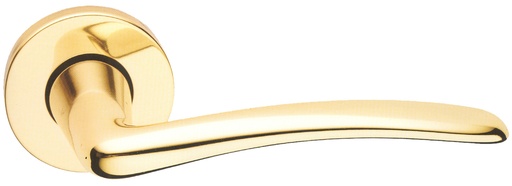 [MA27907RL01] Jgo. manivelas ZANO placa Ø 50 lisa+placa interna plástico dorada