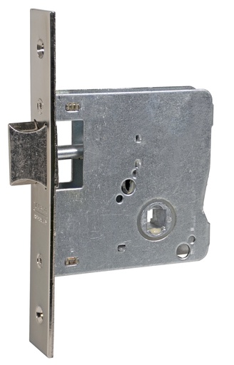 [PI201540HN] Picaporte 75x67 aguja 40 mm. cuadradillo fte. recto solo niquelado