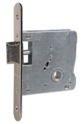 [PI20156RHN] Picaporte 75x87 aguja 60 mm. cuadradillo solo fte.redondo niquelado