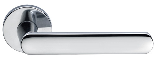 [MA21207RN52] Jgo. manivelas SOLIS placa Ø 50 lisa+placa interna plástico negro mate