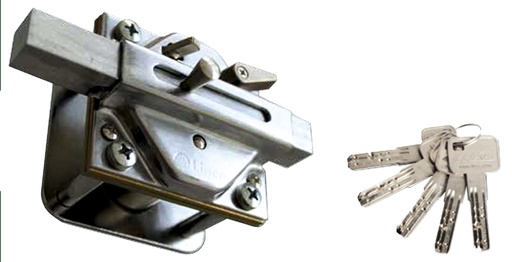 [CI7930TRAS6003] Cerrojo bombillo multipuntos Ø 30x60 mm. trasteros cromo