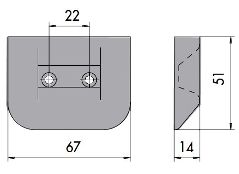 [AC707228] Cerradero de suelo acero barnizado negro
