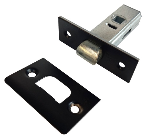 [PI214507] Picaporte simple muelle c/cuad.negro 45 70x25