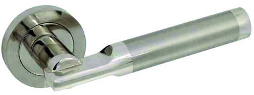 [MA4137] Jgo. manivelas ICARO placa Ø 51 mm.niq.sat/niq.brillo