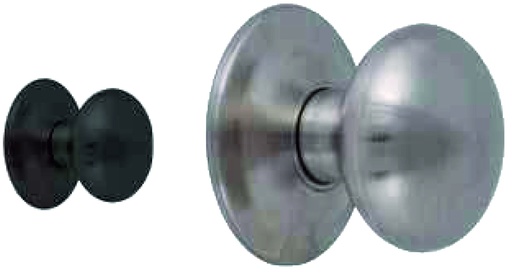 [PO6033] Pomo SETA Ø 70 base Ø 85 altura 75 a.inox. negro
