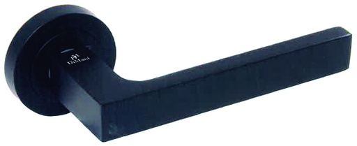 [MA4229] Jgo. manivelas CUBO placa Ø 52 mm. zamak negra