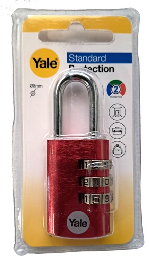[CNYE32084] Candado YALE combinacion 20 mm. aluminio negro