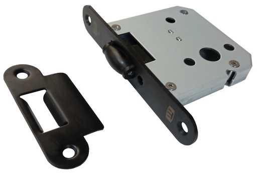 [PI4020] Picaporte rodillo 86x85 mm. aguja 55 mm. cc.46 mm. frente negro